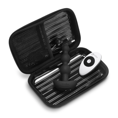Chapelet anal vibrant avec télécommande - B-Vibe triplet Noir
