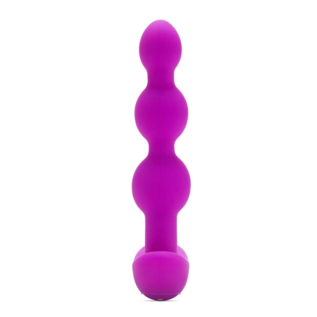 Vibrating Beads with remote control - B-Vibe triplet Fuchsia