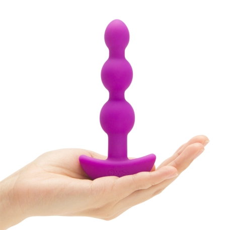 Vibrating Beads with remote control - B-Vibe triplet Fuchsia