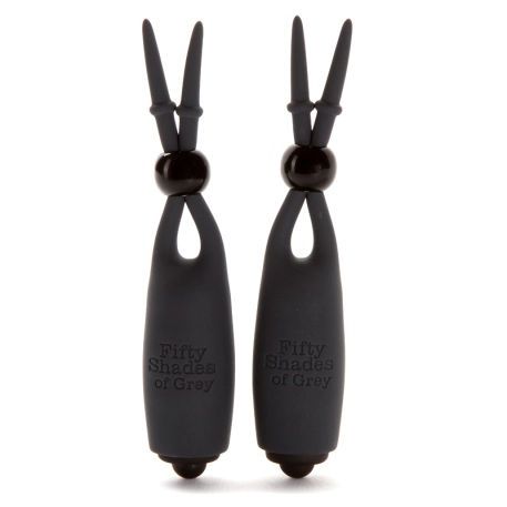 Wireless Vibrating Nipple Clamps - Fifty Shades of Grey