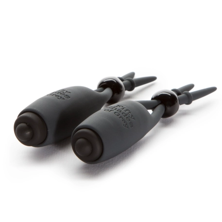 Wireless Vibrating Nipple Clamps - Fifty Shades of Grey