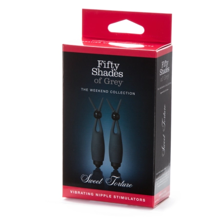 Wireless Vibrating Nipple Clamps - Fifty Shades of Grey