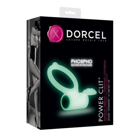 Anello fallico vibrante e fluorescente - Marc Dorcel Power Clit