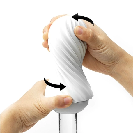 Masturbatore riutilizzabile TENGA FLEX - Silky White