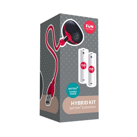 Chargeur USB Fun Factory Hybrid Kit (Batteries rechargeables incluses)
