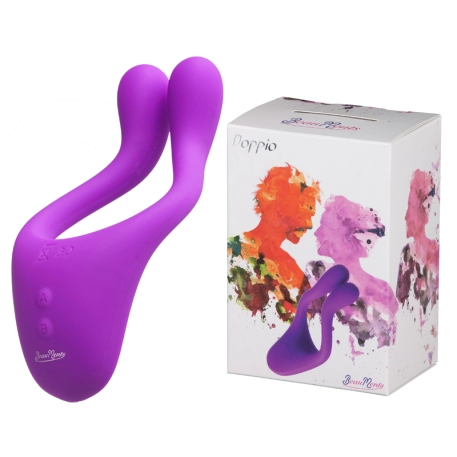 Vibrator for couples Doppio Purple - BeauMents