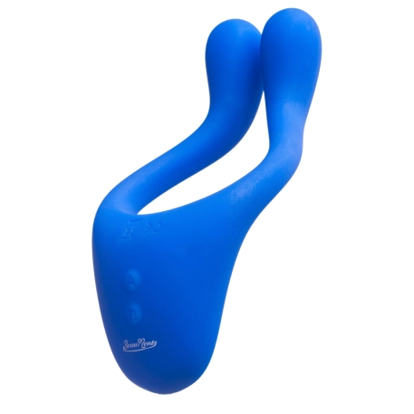 Vibrator for couples Doppio Blue - BeauMents