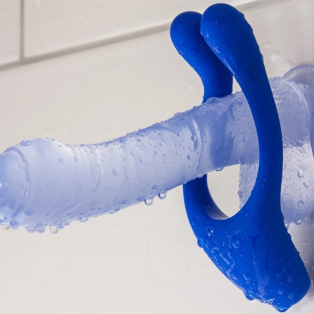 Vibrator for couples Doppio Blue - BeauMents