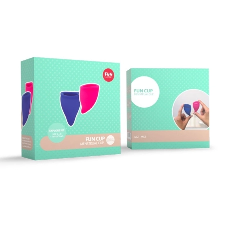 Fun Factory Fun Cup Size A+B - menstrual cup (2pcs)