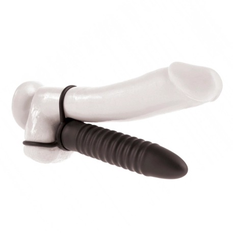 Dildo für Doppelpenetration Ribbed Double Trouble - Pipedream