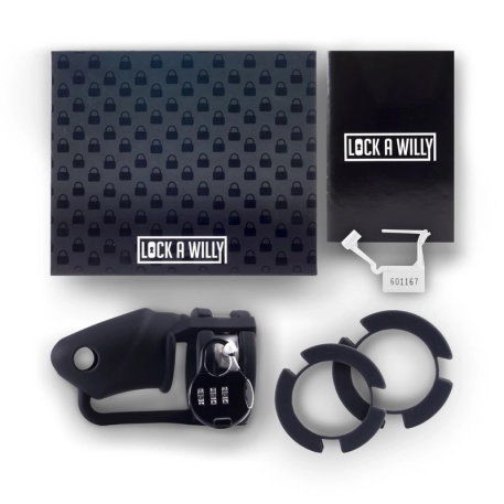 Silicone Cock cage Lock a Willy