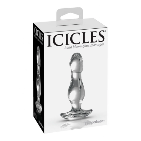 Plug anale di vetro - Icicles N° 72