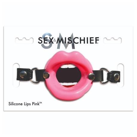 Bavaglio con O labbra in silicone - S&M