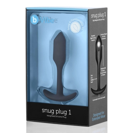 Butt plug appesantito B-Vibe Snug 1 - (piccolo)
