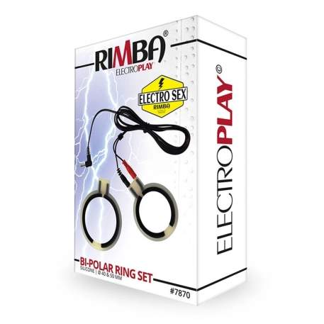 Electro silicone bipolar cock rings - Rimba