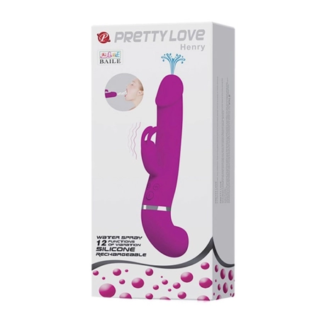 Vibratore Rabbit Squirting Henry - Pretty Love