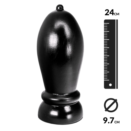 Large Analplug Rolling black - Hung System