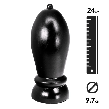 Giant Butt plug Rolling black - Hung System