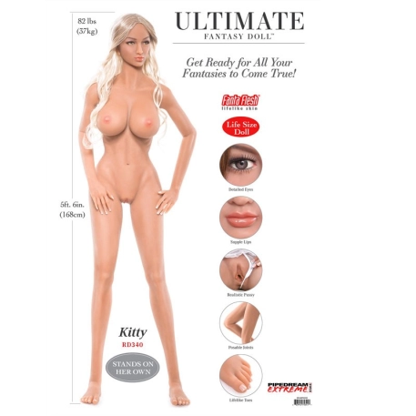 Lebensgrosse Real Doll Kitty - Pipedream