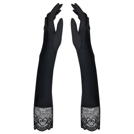 Sexy long gloves Miamor Black - Obsessive