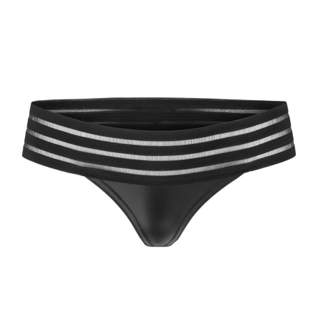 Sexy Höschen mit Streifen F161 - Noir Handmade