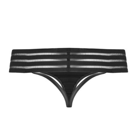 Sexy Höschen mit Streifen F161 - Noir Handmade