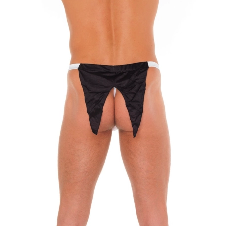G-String sexy (blanc/noir) - Rimba