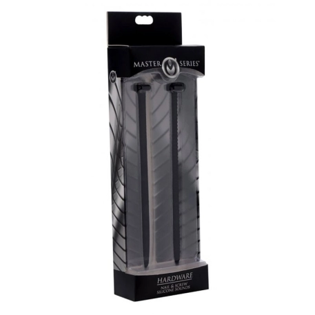 Nail & Screw Silicone Urethral Sounds - Master Series