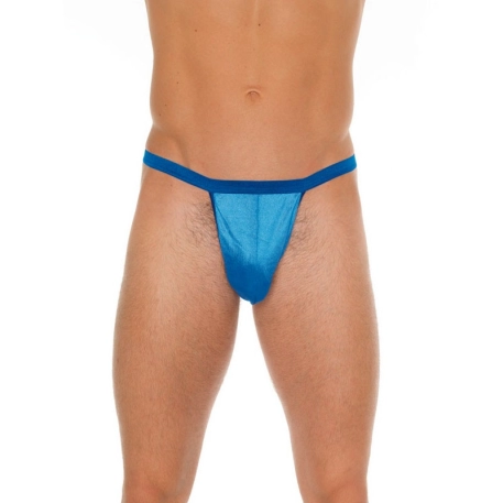 G string sexy & pouch (bleu) - Rimba
