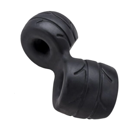 Anneau pénis et testicules - Fat Boy SilaSkin de Perfect Fit Noir