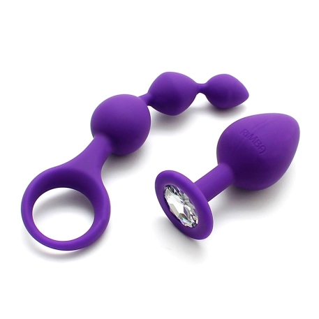 Butt plug Set Barcelona Purple - Rimba