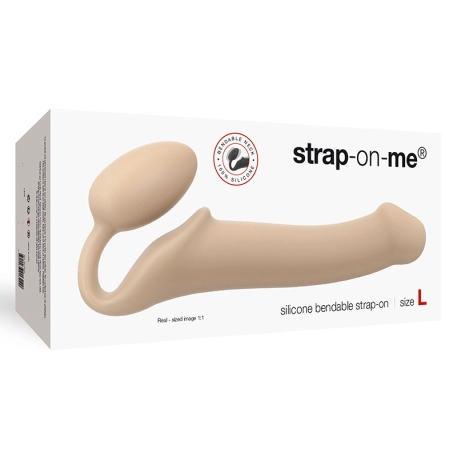 Double dildo Strap-On-Me LARGE (Flesh) - Rimba