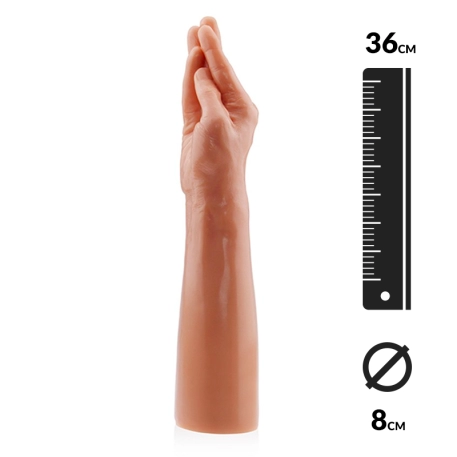 Gode géant Fist MAGIC HAND 36cm (chair) - Rimba