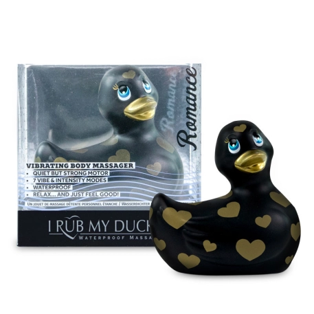 Vibrierende Ente - I Rub My Duckie 2.0 Romance Schwarz & Gold