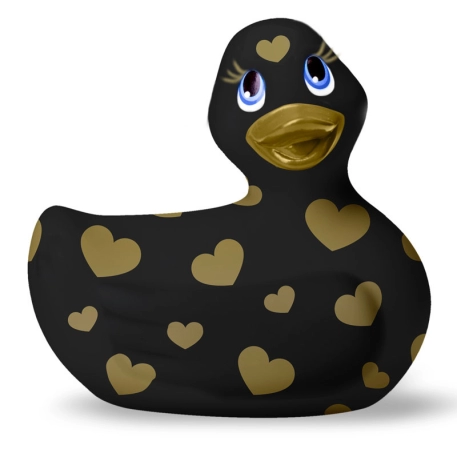 Vibrating Duck - I Rub My Duckie 2.0 Romance Black & Gold