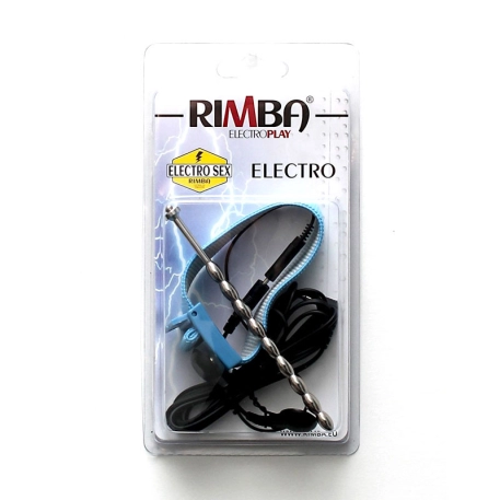Dilatatore di uretra 6mm con penis strap (Electro stimulation) - Rimba