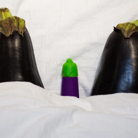 Mini vibratore Emoji Eggplant - Emojibator