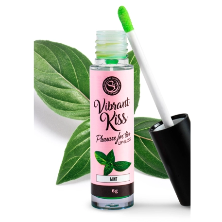 Gloss à fellation Vibrant Kiss (Mint) - Secret Play