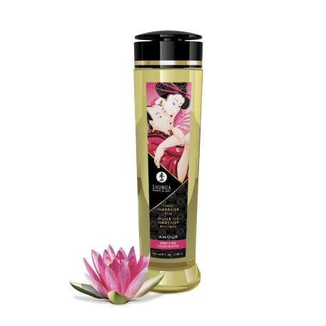 Olio da massaggio erotico - Shunga Soft Lotus