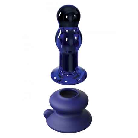 Vibrierender Analplug aus Glas - Icicles No 83