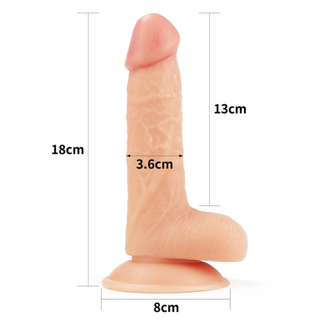 Realistic Dildo (18 cm) - The Ultra Soft Dude 7.0