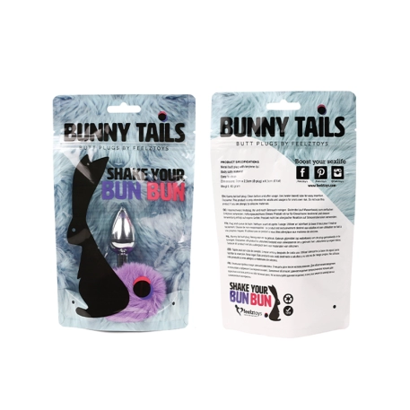 Mini Plug anale Bunny Tail (purple) - Feelztoys