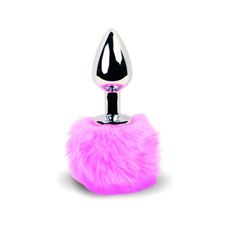 Mini Buttplug Bunny Tail (pink) - Feelztoys