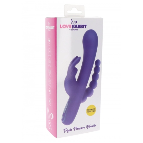 Vibratore Raabbit Triple Pleasure - Toyjoy