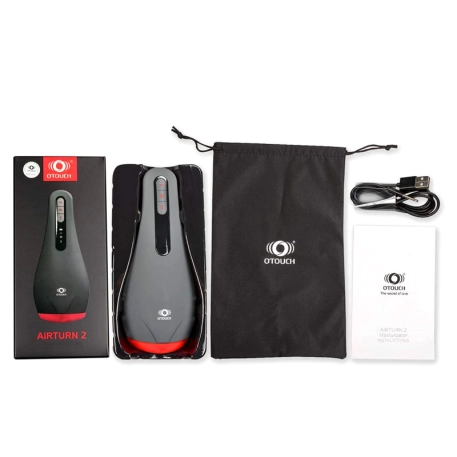 Masturbateur - OTouch Airturn 2 (Succions + vibrations + chaleur)