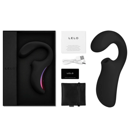 LELO Enigma (Schwarz) - Klitoris & G Pink Stimulator