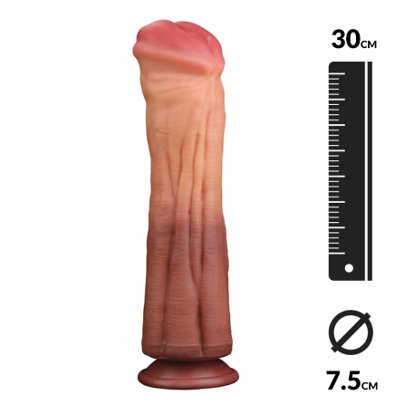 Double density  Horse penis  (30cm) - LoveToy Nature Cock