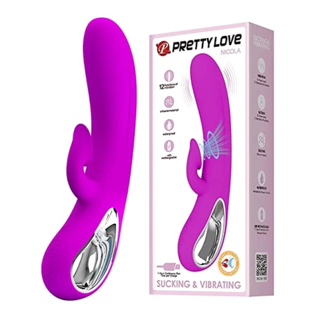 Vibratore con aspirazione del clitoride - Romance Massage