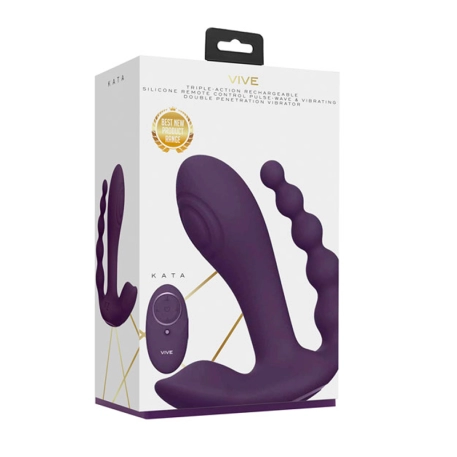 Vibromasseur Triple Pleasure - Vive Kata (point G, clitoris et anus)