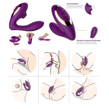 Vibromasseur double Pleasure - Tracy's Dog Dual (point G, clitoris)